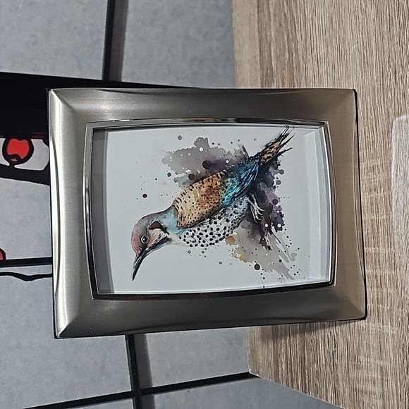 Northern Flicker Bird Watercolor Oil Painting Framed Art‎ Print - Picture 2 of 9